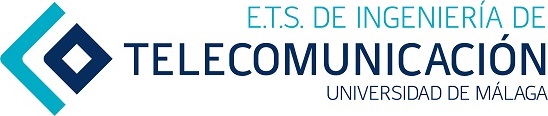 Logo de la ETS de ingeniería e telecomunicación de la universidad de Málaga